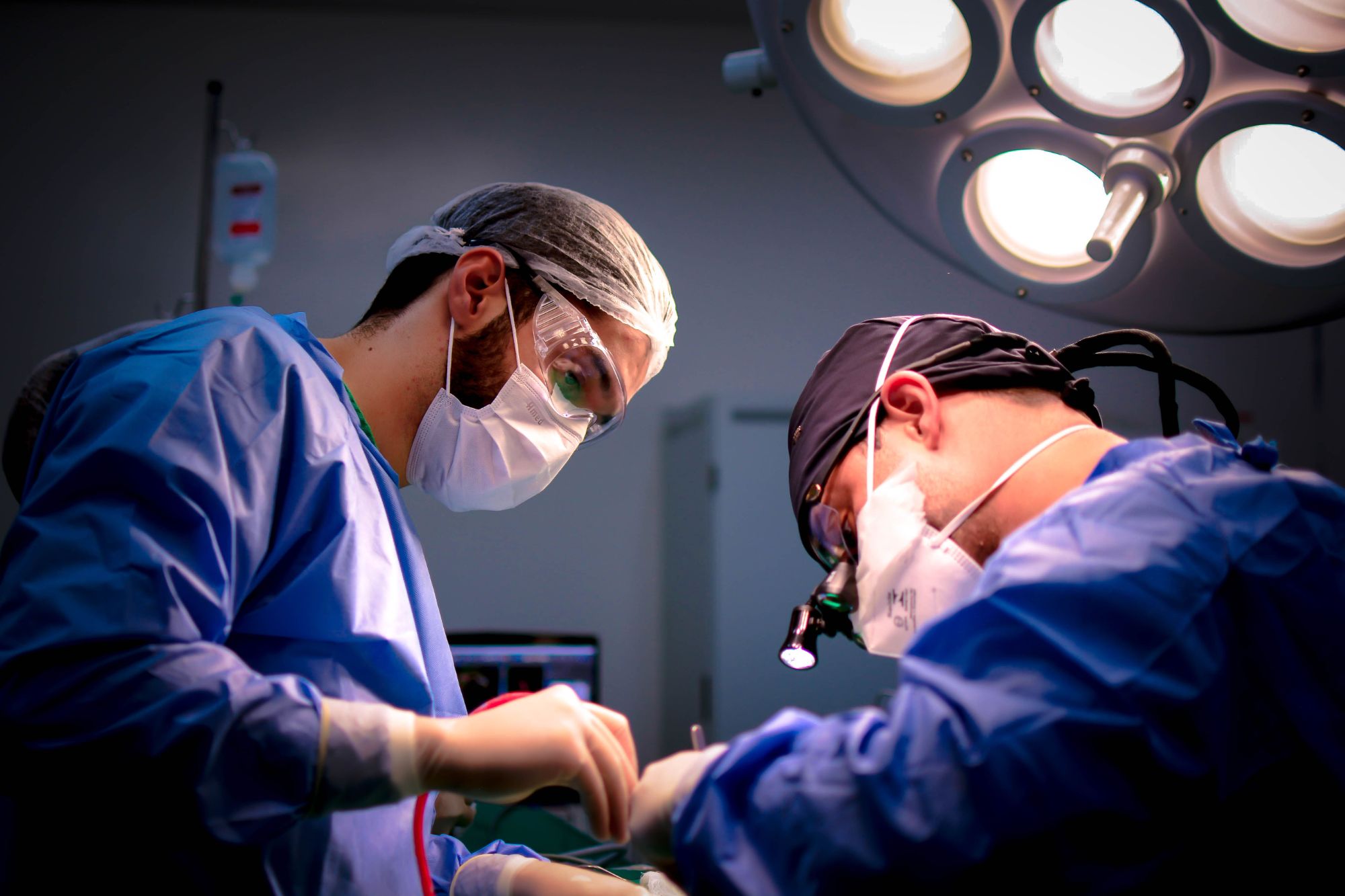 Surgical team at work in the operating room